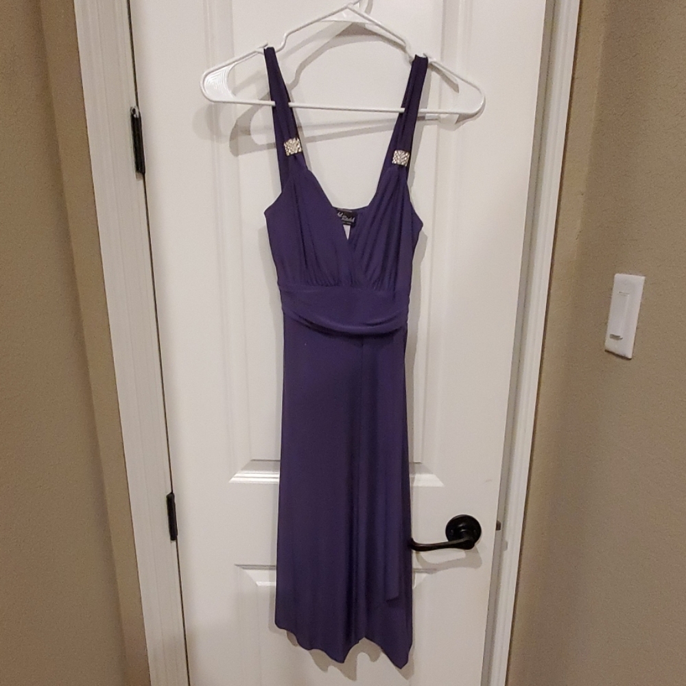 Purple cocktail dress